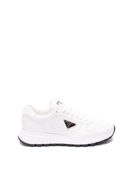 White Prax 01 Leather Sneakers 